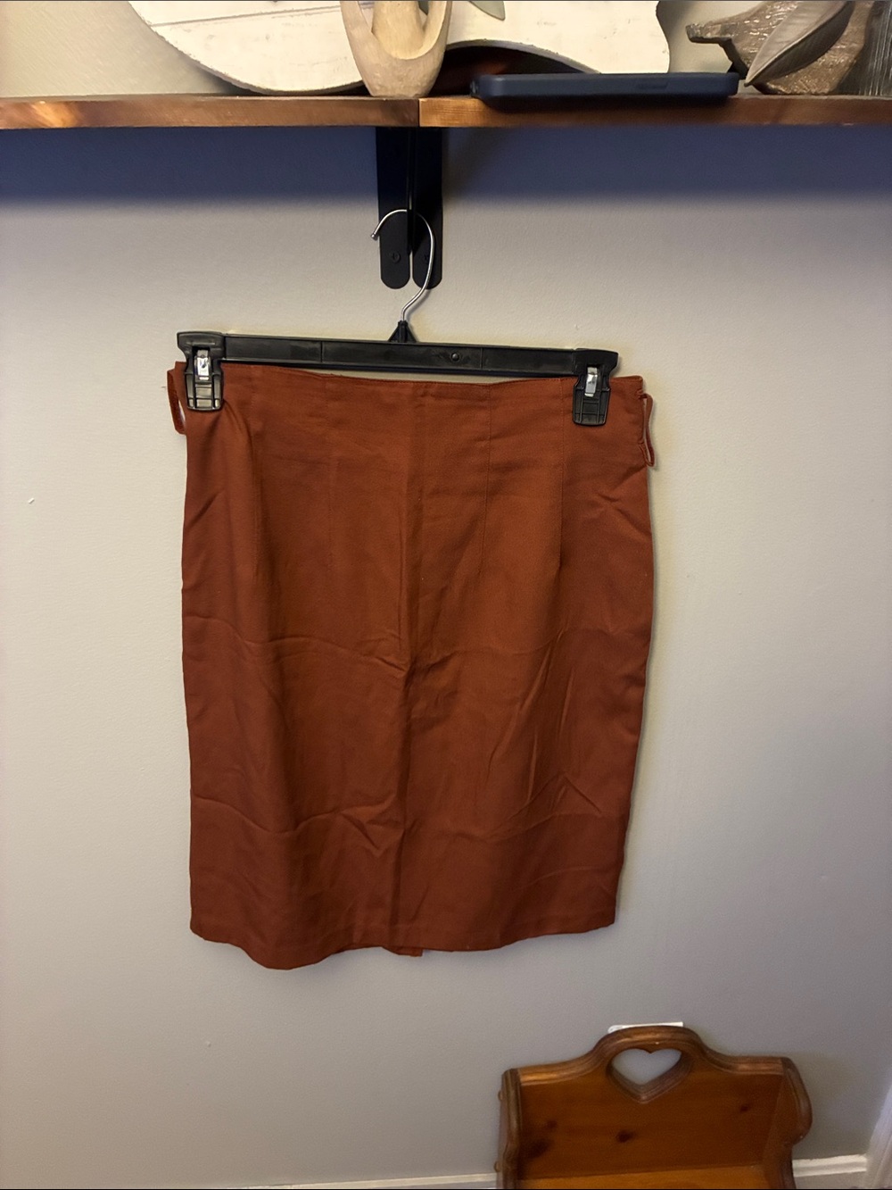 Classic Rust Pencil Skirt for Women